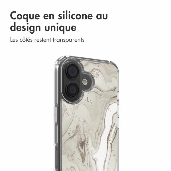 imoshion Coque Design Apple iPhone 16 - Sandy Marble
