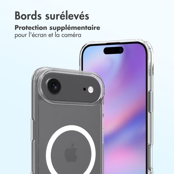 Accezz Coque arrière Xtreme Impact avec MagSafe Apple iPhone Air - Transparent