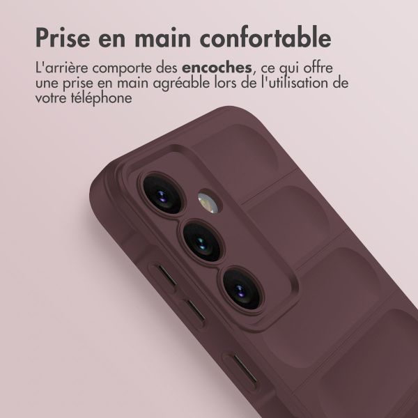 imoshion Coque arrière EasyGrip Samsung Galaxy S24 Plus - Aubergine 