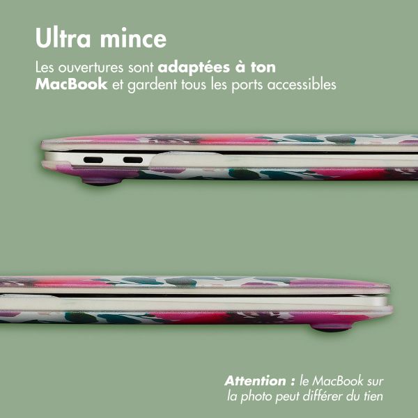 imoshion Coque Design Laptop MacBook Air 13 pouces (2022) / Air 13 pouces (2024) M3 chip - A2681 / A3113 - Floral Water Color