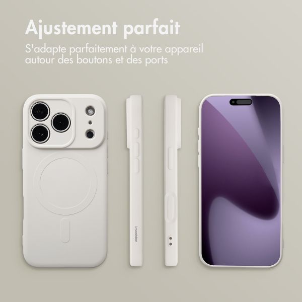 imoshion Coque Couleur avec MagSafe Apple iPhone 17 Pro Max - Beige