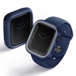 Uniq Moduo Coque Apple Watch avec Lunette interchangeable Apple Watch 4-9 / SE - 44/45 mm - Marine (Blue/Grey)