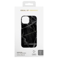 iDeal of Sweden Coque Fashion MagSafe Apple iPhone 15 - Black Thunder Marble