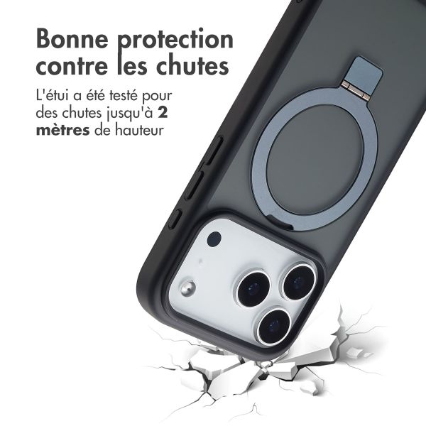 Accezz Coque Ring Stand avec MagSafe Apple iPhone 17 Pro - Noir