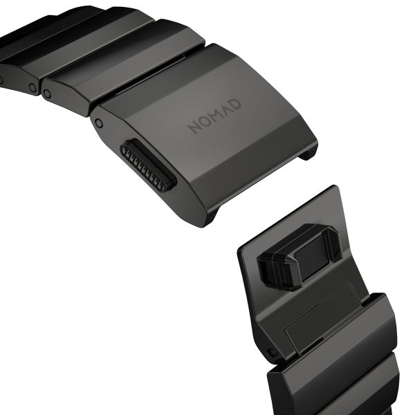 Nomad Bracelet à maillons magnétiques en acier Apple Watch Series 1 t/m 11 / SE / Ultra (44/45/46/49 mm) - Graphite