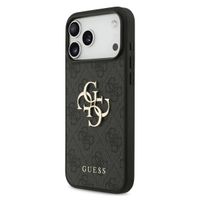 Guess Coque 4G Metal Logo Backcover Apple iPhone 17 Pro - Noir