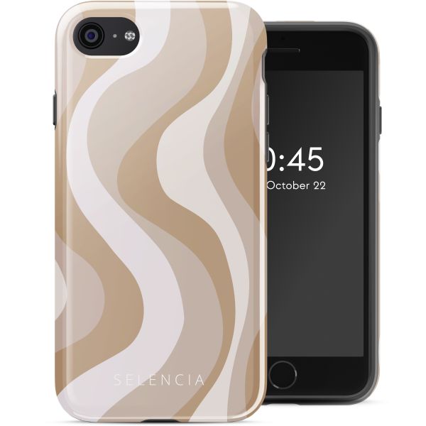 Selencia Coque arrière Vivid Tough iPhone SE (2022 / 2020) / 8 / 7 - Desert Waves Beige