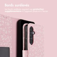 imoshion Étui de téléphone portefeuille Design Samsung Galaxy A55 - Pink Bazaar Flowers