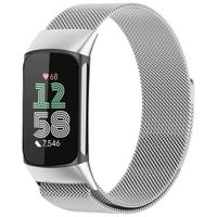 imoshion Bracelet magnétique milanais Fitbit Charge 5 - Taille M - Argent