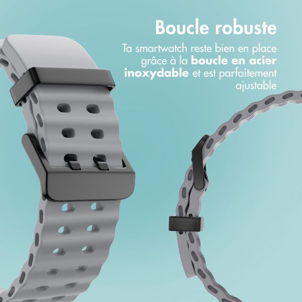 imoshion Bracelet Ocean en silicone Samsung Galaxy Watch Ultra (2024/2025) - Brown Gray