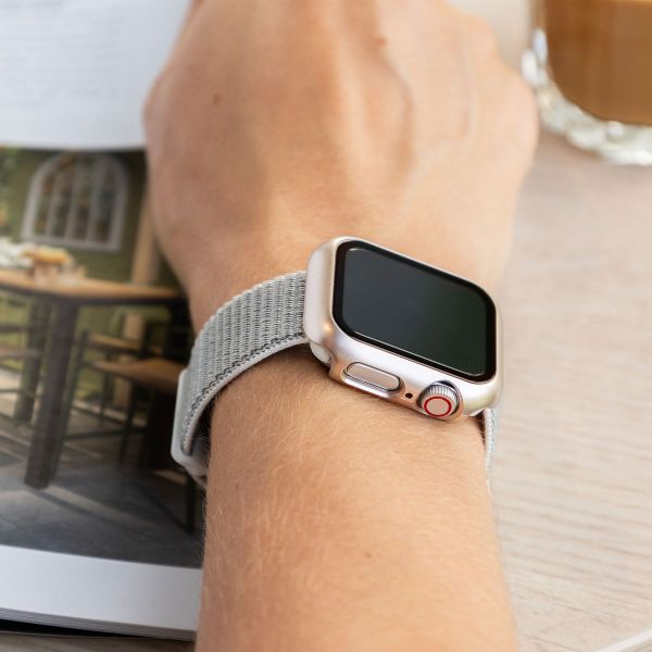 imoshion Coque rigide à couverture complète Apple Watch 4 / 5 / 6 / SE - 40 mm - Lumière stellaire