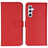 Selencia Étui de téléphone portefeuille en cuir véritable Samsung Galaxy A54 (5G) - Rouge