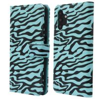imoshion Étui de télephone portefeuille Design Samsung Galaxy A13 (5G) - Black Blue Stripes