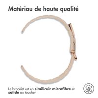 imoshion Bracelet en cuir magnétique  - Connexion universelle 22 mm - Beige