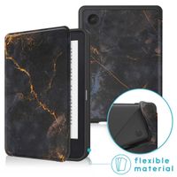 imoshion Étui á rabat Kobo Clara 2E / Tolino Shine 4 - Black Marble