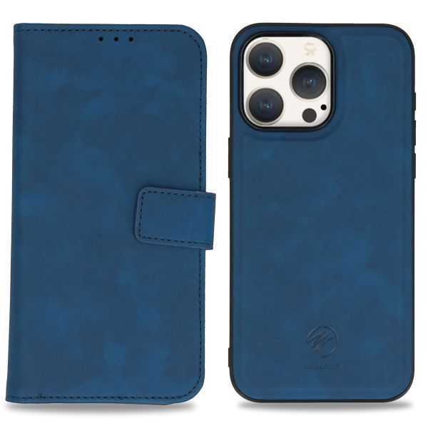 imoshion Etui de télephone luxe 2-en-1 amovible Apple iPhone 15 Pro Max - Bleu