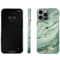 iDeal of Sweden Coque Fashion Apple iPhone 13 Pro Max - Mint Swirl Marble