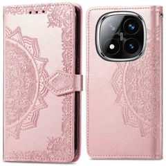 imoshion Etui de télephone Mandala Xiaomi Redmi Note 14 Pro (5G) - Rose Doré