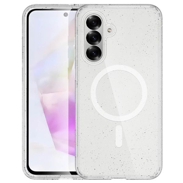 imoshion Coque Pailletée avec MagSafe Samsung Galaxy A56 - Paillettes Transparent