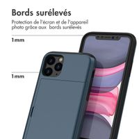 imoshion Coque arrière avec porte-cartes Apple iPhone 11 Pro - Bleu foncé