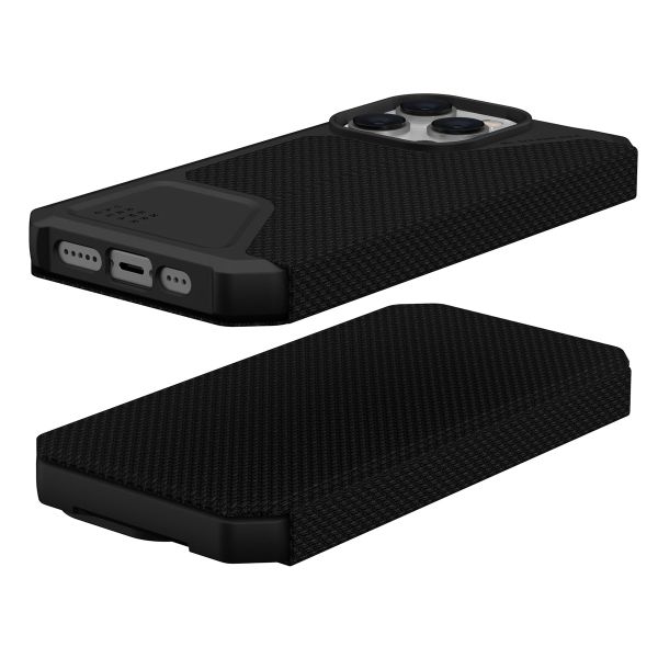 UAG Etui de téléphone portefeuille Metropolis iPhone 14 Pro - Kevlar Black