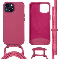 imoshion Coque de couleur avec cordon amovible MagSafe iPhone 15 - Raspberry