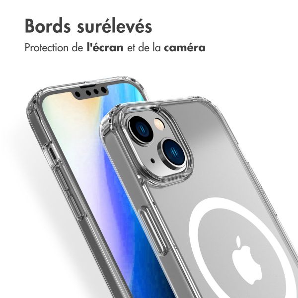 Accezz Coque Clear avec MagSafe iPhone 14 Plus - Transparent