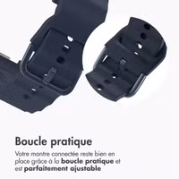 imoshion Bracelet Wave en silicone Samsung Galaxy Watch 8 (40/44mm) / Classic (46mm) - Bleu foncé