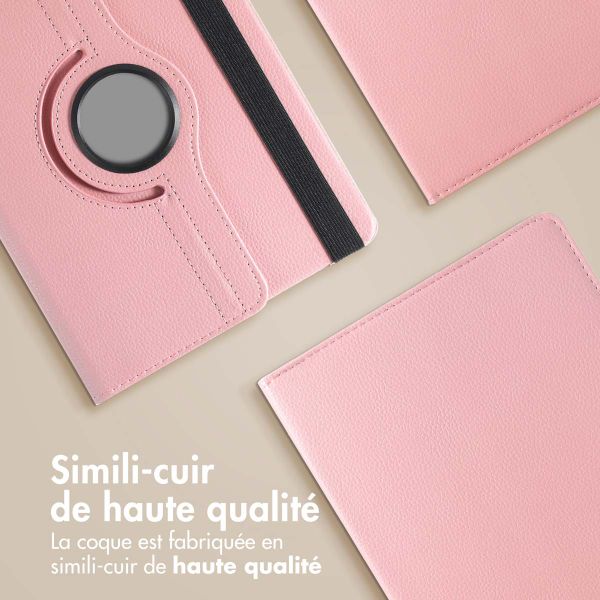 imoshion Coque tablette rotatif à 360° Samsung Galaxy Tab S9 11.0 pouces / Tab S9 FE 10.9 pouces - Rose