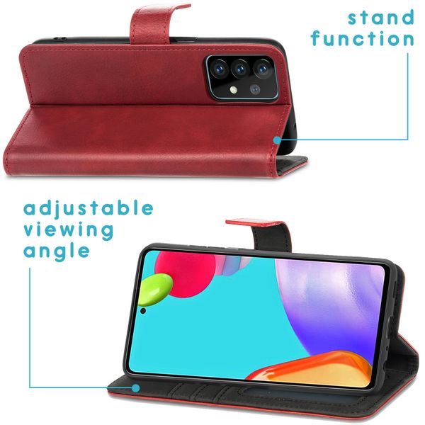 imoshion Étui de télephone portefeuille Samsung Galaxy A52(s) (5G/4G) - Rouge