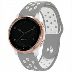 imoshion Bracelet sport en silicone  - Connexion universelle 18 mm - Grey & White