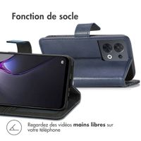 imoshion Étui de télephone portefeuille Oppo Reno 8 5G - Bleu foncé