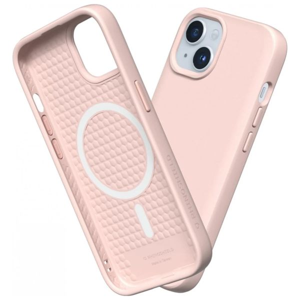 RhinoShield ﻿Coque SolidSuit MagSafe iPhone 15 - Classic Blush Pink