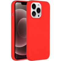 Accezz Coque Liquid Silicone Apple iPhone 13 Pro Max - Rouge