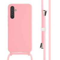 imoshion Coque en silicone avec cordon Samsung Galaxy A34 (5G) - Rose