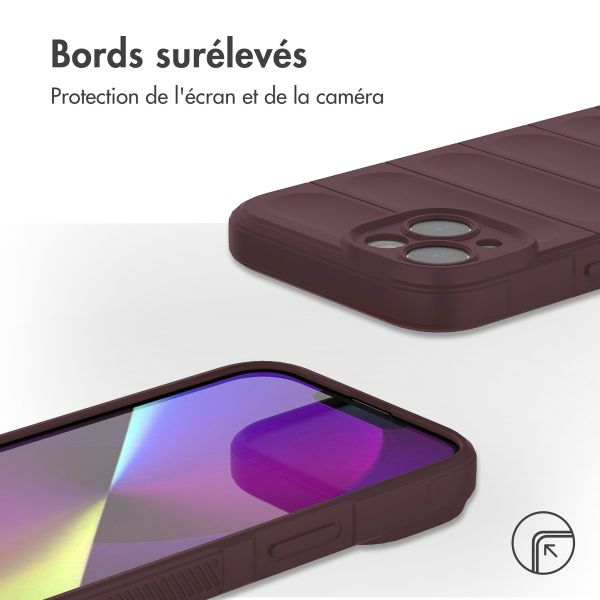 imoshion Coque arrière EasyGrip iPhone 14 - Aubergine