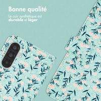 imoshion Étui de téléphone portefeuille Design Samsung Galaxy A26 - Blue Flowers