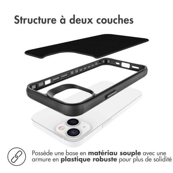 imoshion Coque Rugged Hybrid Carbon Apple iPhone 13 - Noir