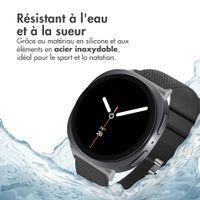 imoshion Bracelet en silicone souple Samsung Galaxy Watch 8 (Classic) - 40 / 44 / 46mm - Noir