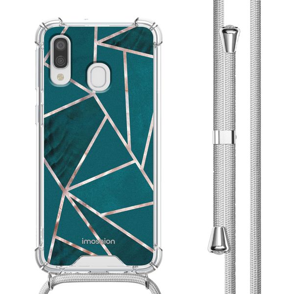 imoshion Coque Design avec cordon Samsung Galaxy A40 - Petrol Green Graphic