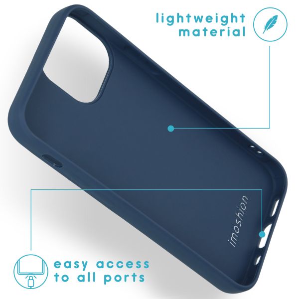 imoshion Coque Couleur iPhone 13 Mini - Bleu foncé