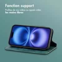 imoshion Étui de téléphone portefeuille Slim Apple iPhone 16 - Vert