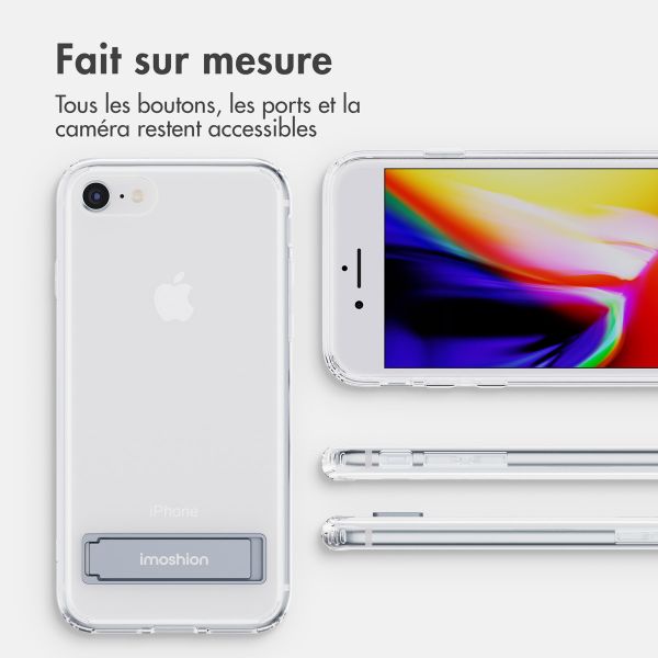 imoshion ﻿Coque Stand Apple iPhone SE (2022 / 2020) / 8 / 7 - Transparent
