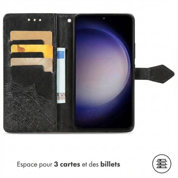 imoshion Etui de télephone Mandala Samsung Galaxy S23 FE - Noir