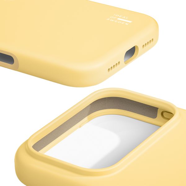 iDeal of Sweden Coque en silicone avec MagSafe Apple iPhone 17 Pro Max - Soft Lemon