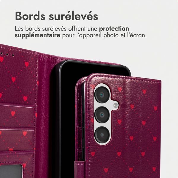 imoshion Étui de télephone portefeuille Design Samsung Galaxy A16 - Crush Check Coral Dust