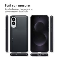 imoshion Coque arrière avec porte-cartes Samsung Galaxy S25 Edge - Noir
