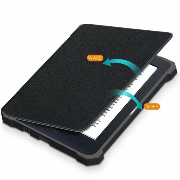 imoshion Étui de liseuse portefeuille Slim Soft Kobo Nia - Noir