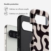 Selencia Coque arrière Vivid Google Pixel 10 / 10 Pro - Art Wave Black