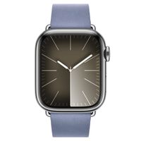 Apple Modern Buckle FineWoven Apple Watch Series 1 t/m 9 / SE (38/40/41 mm) | Series 10 / 11 (42 mm) - Taille L - Lavender Blue